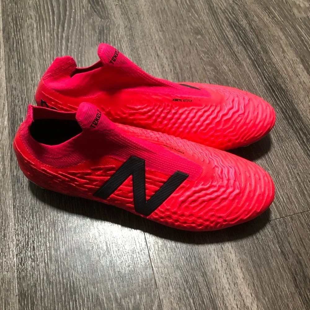 New Balance Tekela V3+ Pro FG Soccer Cleats - Pink/Black - Mens Size 12